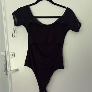 Sexy Black cut out body suit